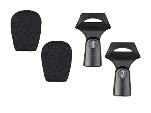 Monoprice 7-piece Drum and Instrument Mic Kit | With Mounts and Case