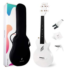 Concert Ukulele Enya Nova U/WH 23" Cutaway Carbon Fiber Beginner Travel