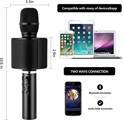 Karaoke Microphone for Kids, Mbuynow Wireless Microphone Bluetooth