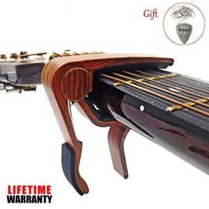 WINGO Quick Change Wooden Guitar Capo for Acoustic Guitar, Electric Guitar - Image 4