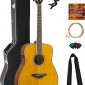 Yamaha FG-TA Transacoustic Guitar - Vintage Tint Bundle with Hard Case