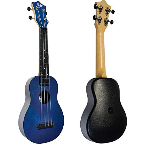 Flight, 4-String Travel Series Soprano Ukulele, Dark Blue