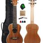 Kulana Deluxe Concert Ukulele, Mahogany Wood with Binding and Aquila Strings