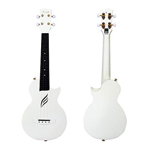 Concert Ukulele Enya Nova U/WH 23" Cutaway Carbon Fiber Beginner Travel