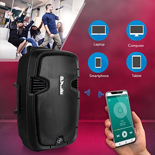 Pyle Karaoke Portable PA Speaker System - 1000W Active Powered Wireless