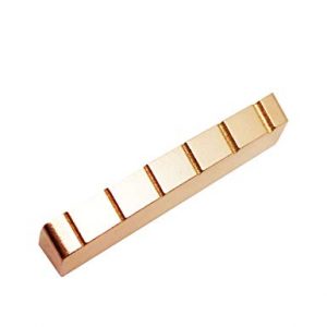 Guyker 43mm Guitar Brass Nut - Pre-Slotted Flat Bottom Nut Replacement Part - Image 2