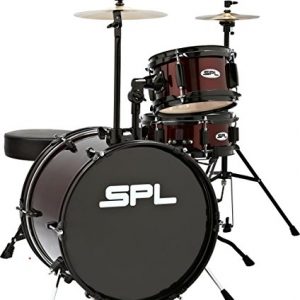 Sound Percussion Labs Lil Kicker - 3 Piece Jr Drum Set with Throne Wine Red - Image 3