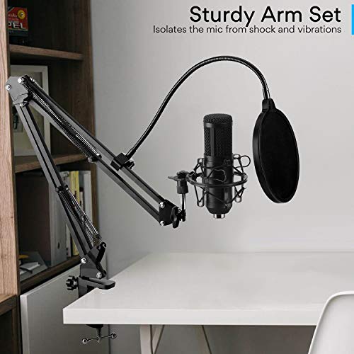 🎙️ Studio-Quality USB Condenser Microphone – Perfect for Podcasts, Streaming & Gaming! 🎮