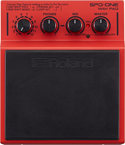 Roland Percussion Electronic Drum Pad, WAV, Red