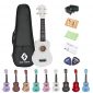 Soprano Ukulele Beginner Pack, 21 Inch Basswood kids Ukuleles Starter Kit