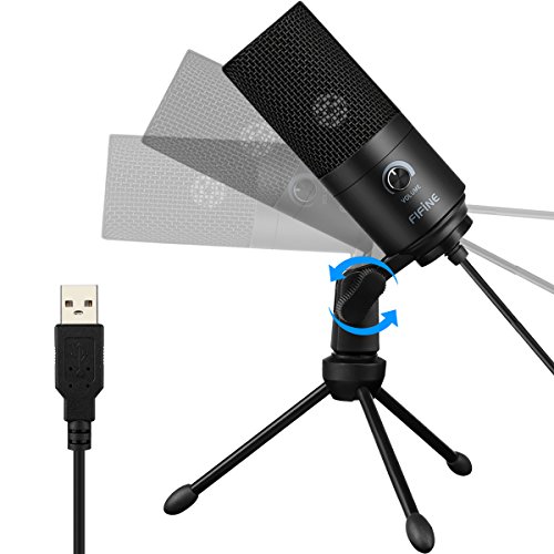 Metal Condenser USB Microphone - Crisp Sound, Effortless Recording