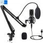 USB Condenser Microphone, IKEDON 192KHZ/24Bit Plug & Play PC Streaming Mic