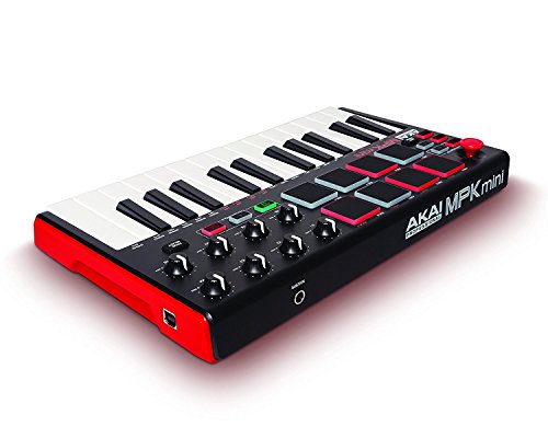 Akai Professional MPK Mini MKII | 25-Key Ultra-Portable USB MIDI Drum Pad