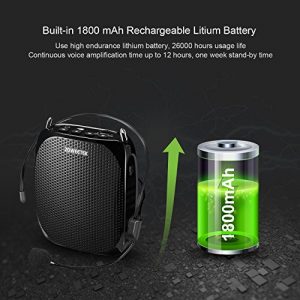 Zoweetek Portable Rechargeable Mini Voice Amplifier with Wired Microphone - Image 4