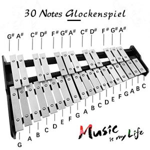 Percussion Glockenspiel Bell Kit，30 Notes Fodable Educational Glockenspiel Bell - Image 2