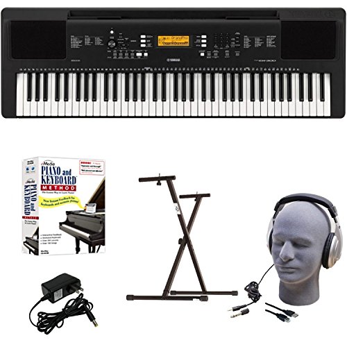 Yamaha EPY Educational Keyboard Pack with Power Supply, Bolt-On Stand