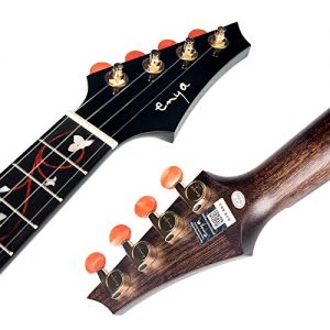 Enya EUC-M6 Concert Ukulele NEW Dark Brown Color All AAA Solid Mahogany - Image 3
