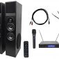 Rockville Bluetooth Home Theater/Karaoke Machine System w/(2) Wireless