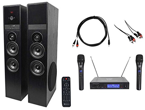 Rockville Bluetooth Home Theater/Karaoke Machine System w/(2) Wireless