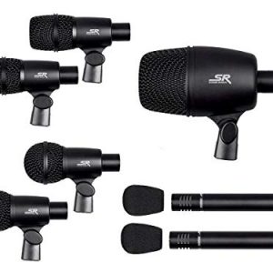 Monoprice 7-piece Drum and Instrument Mic Kit | With Mounts and Case - Image 2