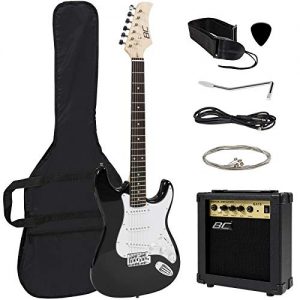 Best Choice Products 39in Full Size Beginner Electric Guitar Starter Kit w/Case