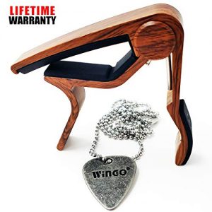 WINGO Quick Change Wooden Guitar Capo for Acoustic Guitar, Electric Guitar - Image 2