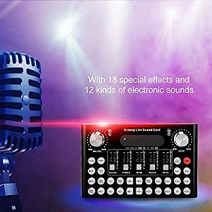 Ouying V10 Live Sound Card Voice Changer Device, with Bluetooth&Sound Effect - Image 3