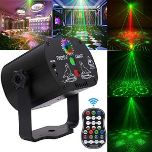 Laser Lights,DJ Disco Stage Party Lights Sound Activated Led Projector Time