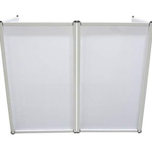 Harmony Audio HA-SKRIM Portable Aluminum DJ Booth Facade with White Scrim – Lightweight & Easy Setup - Image 2