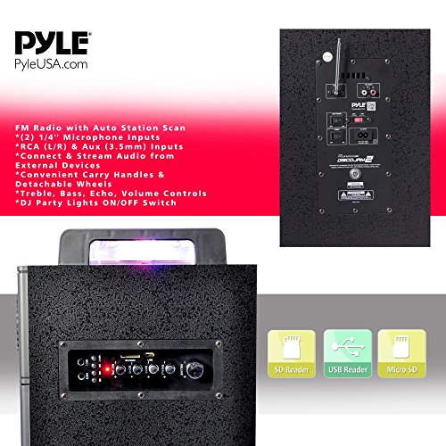 Pyle Bluetooth PA Loudspeaker Karaoke Entertainment System