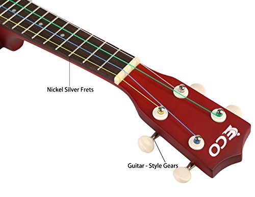 Soprano Ukulele Beginner Kit - 21 Inch w/How to play Songbook Carrying bag