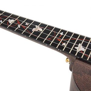 Enya EUC-M6 Concert Ukulele NEW Dark Brown Color All AAA Solid Mahogany - Image 4