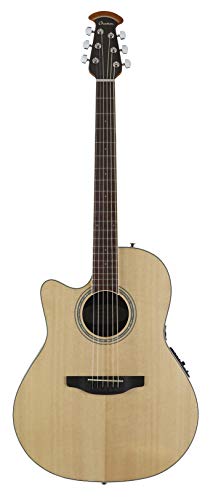 Ovation Celebrity Collection 6 String Acoustic-Electric Guitar, Left, Natural