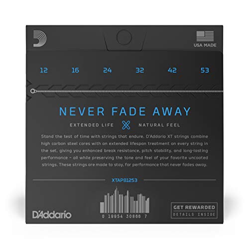 D'Addario XT Phosphor Bronze Acoustic Guitar Strings, Light