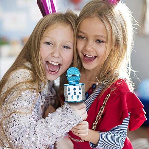 Wireless Bluetooth Karaoke Microphone, Tesoky 4 in 1 Portable Handheld Karaoke