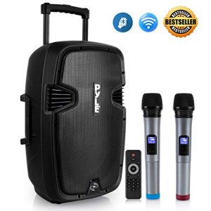 Pyle Karaoke Portable PA Speaker System - 1000W Active Powered Wireless