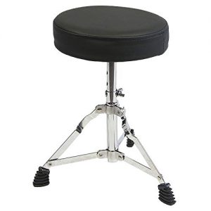 GP Percussion 5-Piece Junior Drum Set with Cymbals and Throne in Metallic Black - Image 3