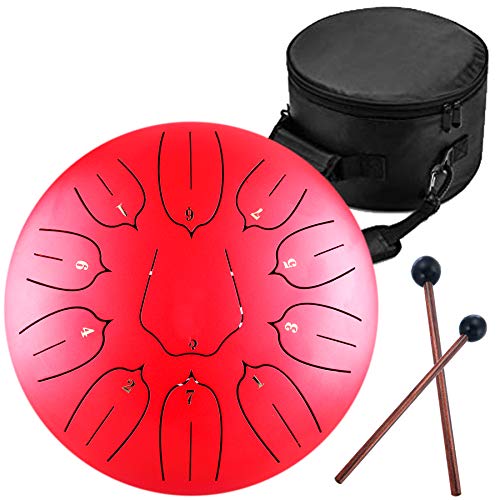 Steel Tongue Drum - 11 Notes 12 inches - Percussion Instrument