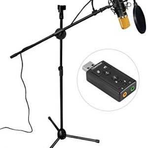 Studio-Grade Audio Clarity with the Condenser Microphone Bundle - Elevate Your Sound Recording to Professional Levels