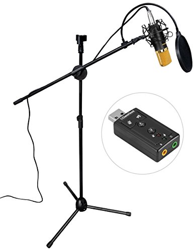 Studio-Grade Audio Clarity with the Condenser Microphone Bundle - Elevate Your Sound Recording to Professional Levels