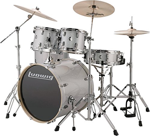 Ludwig Element Evolution 5-Piece Drum Set Silver/White Sparkle