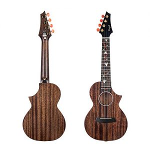 Enya EUC-M6 Concert Ukulele NEW Dark Brown Color All AAA Solid Mahogany - Image 2