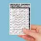 Ukulele Chords Cheatsheet Laminated and Double Sided Pocket Reference