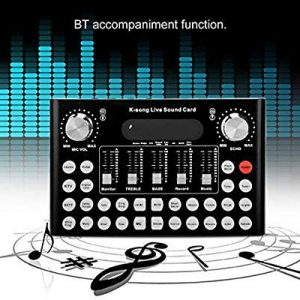 Ouying V10 Live Sound Card Voice Changer Device, with Bluetooth&Sound Effect - Image 2