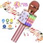 BlueFire Wireless 4 in 1 Bluetooth Karaoke Microphone with LED Lights