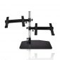 Pyle Portable Dual Laptop Stand - Universal Standing Table Holder