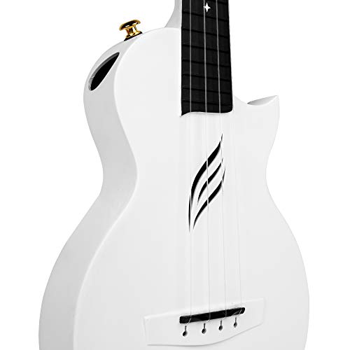 Concert Ukulele Enya Nova U/WH 23" Cutaway Carbon Fiber Beginner Travel