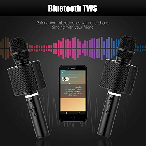 Karaoke Microphone for Kids, Mbuynow Wireless Microphone Bluetooth