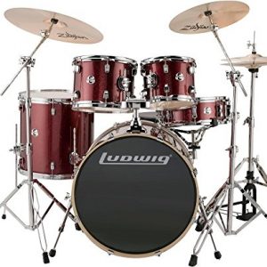 Ludwig Element Series Complete Drum Set - Red Sparkle | High-Quality Drums & Zildjian Cymbals for Beginners and Beyond - Image 4