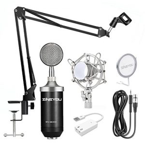 ZINGYOU Professional Studio Condenser Microphone Set, XLR Condenser